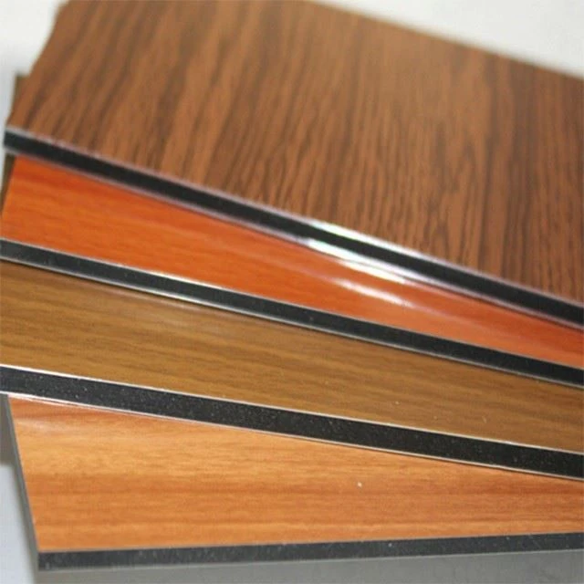 PE Coating Wooden Color Aluminum Composite Panel For Indoor Decoration